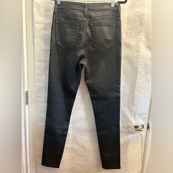 AGA Adriano Goldschmied The Mila super high rise skinny black jeans Sz-29R. Y5 - Picture 4 of 12